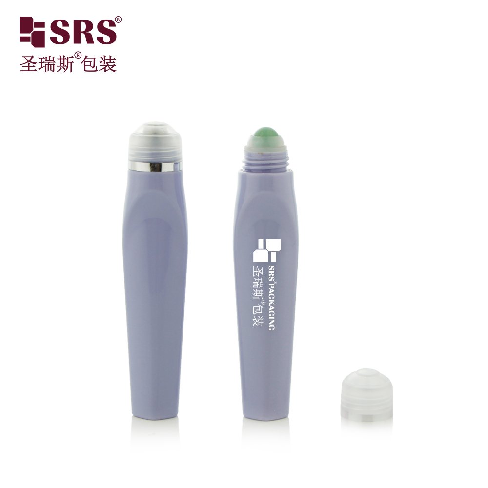 SRS8444 PETG Material 12ml Purple Massage Liquids Empty Roller Bottle Wholesale